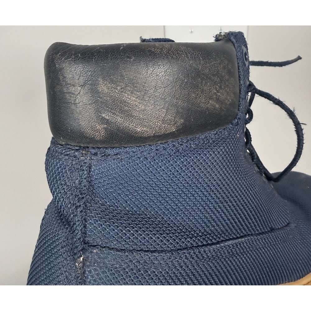 Timberland Model # A1H5M 6 Inch Premium Canvas Boots Navy Blue Mens - 8 M - Picture 7 of 9